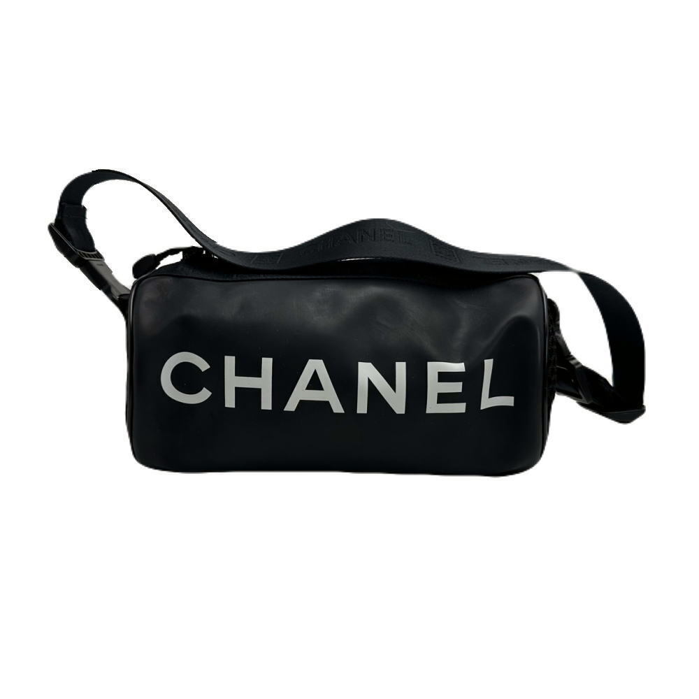 Chanel Cylindrical Shoulder Bag Sport Black